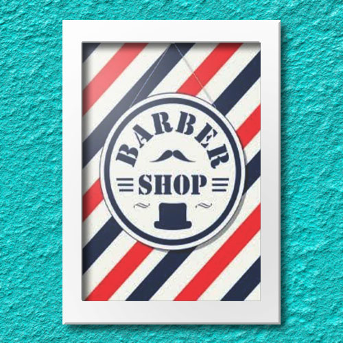 Quadrinho Decorativo - Barbershop